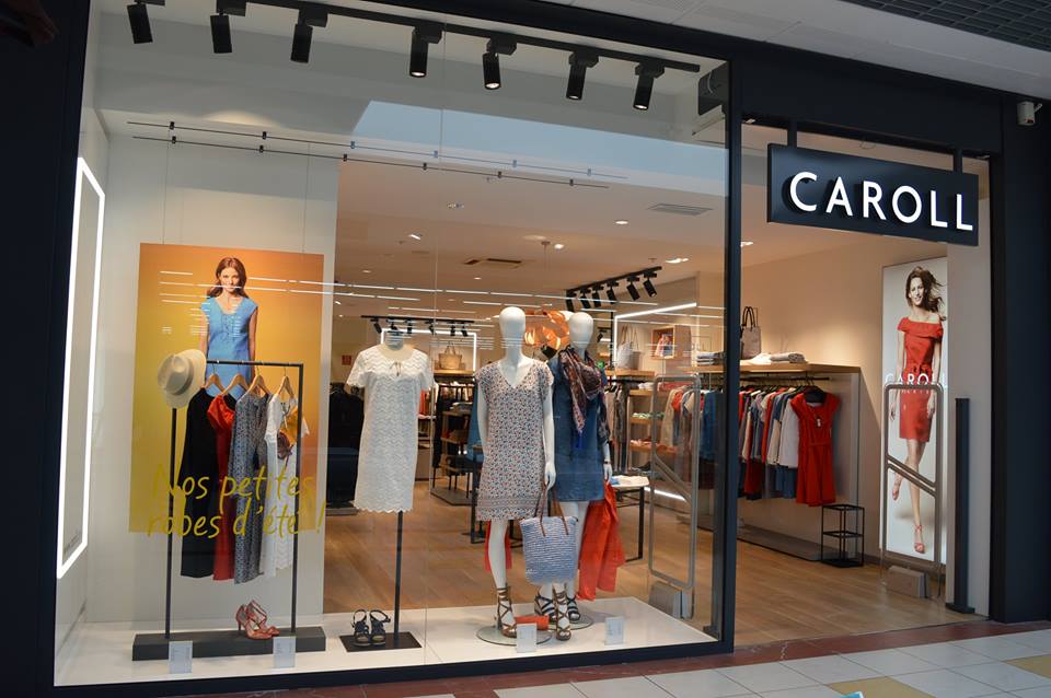 Vitrine LED  avec spots sur rail Noir