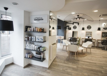 Eclairage d'un salon de coiffure